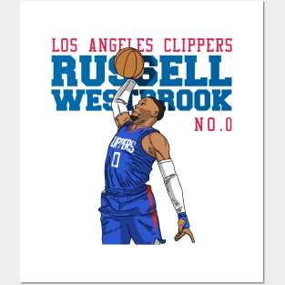 Russell Westbrook Comic Style Posters and Art